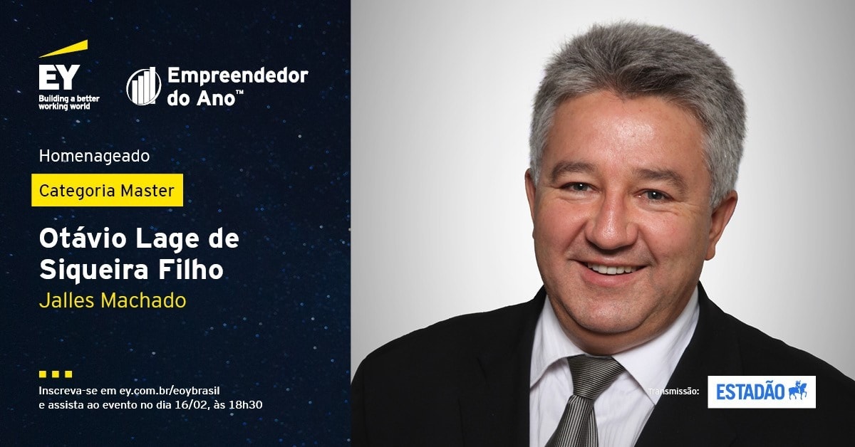Otávio Lage Filho is honored by EY in the entrepreneur of the year brazil