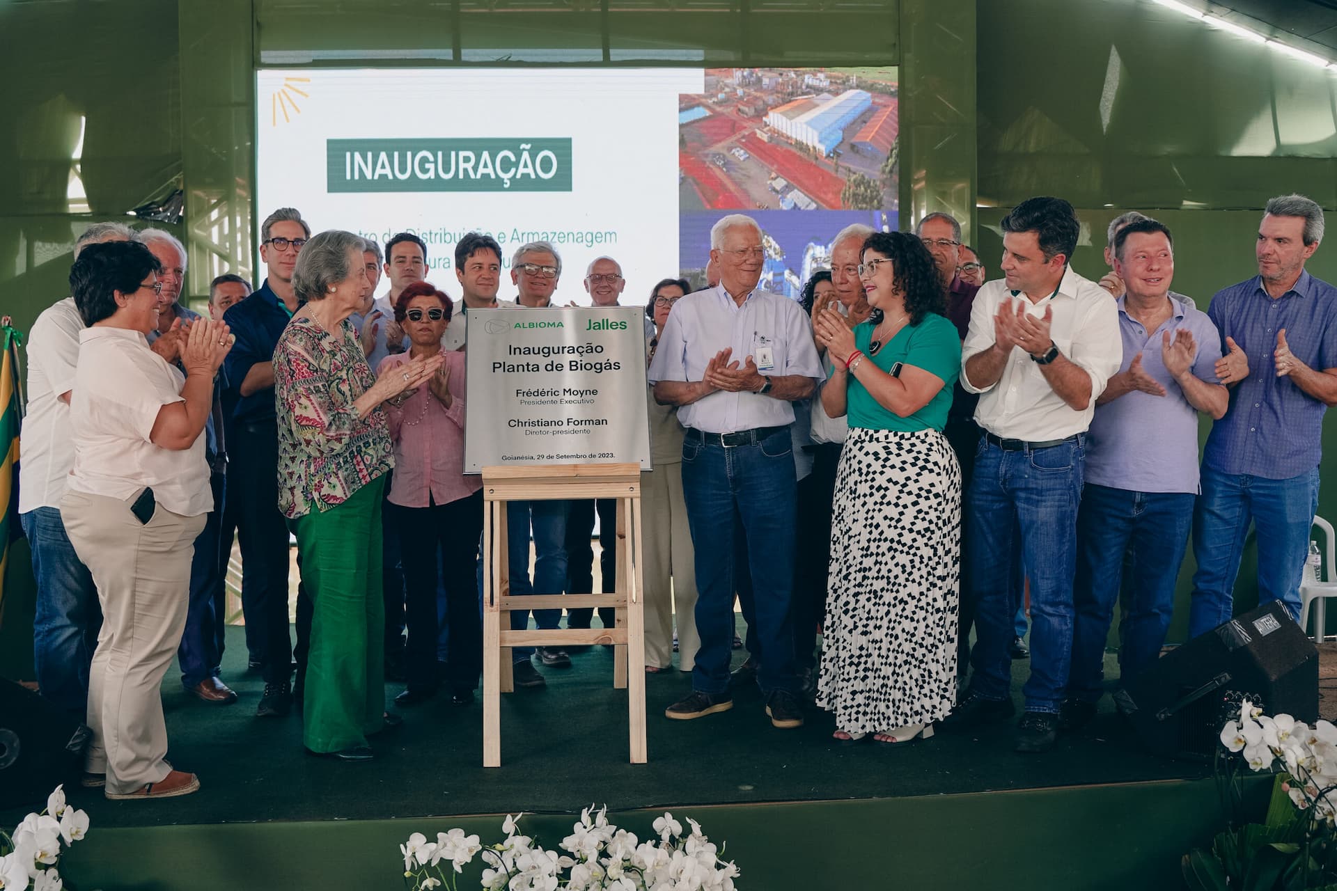 Jalles e Albioma inauguram uma das maiores plantas de biogás do Brasil